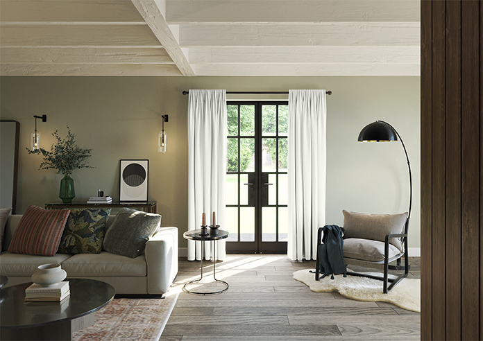 Akoya Faux Silk, Lustre White - Made to Measure Curtains - Image 14